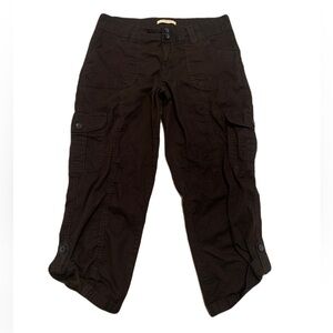 Urban Life Dark Brown Capri Cargo Pants - Size 7/8